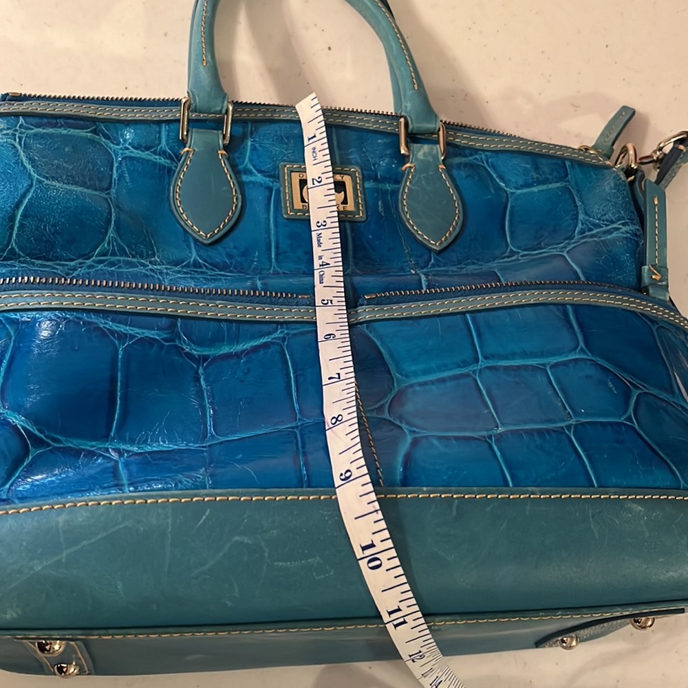 Dooney & Bourke Dillen Blue Aqua Satchel - Picture 12 of 13